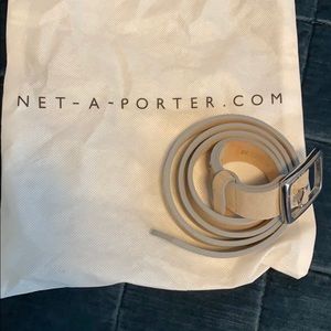 Rag & Bone leather boyfriend belt in taupe